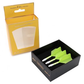 CUESOUL ROST T19 Integrated Shaft Flight Big Wing Shape, Light Green/Blue, Pink+White, Set of 3 (CS-AK573-1M)