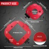 2 Pieces Radius Jig Router Templates Stencils Corner 4 in
