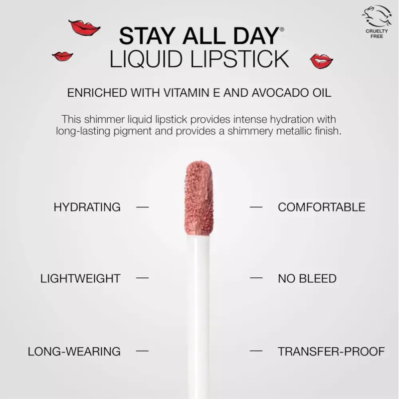 Stila 스틸라 스테이 올 데이 시어 쉬머 리퀴드 립 [Sheer