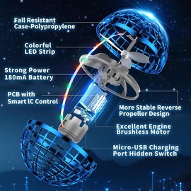 2025 AI Flying Orb Ball Toys, Galaxy Cosmic Globe Boomerang Hover Ball, Hand Drone Orbit, Galactic Fidget Spinning, Birthday Cool Stuff for 6 7 8 9 10+ Year Old Boys Girls Teens Outdoor:_blue