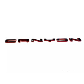 GMC 1PC Red Black Rear Tailgate Canyon Emblems Badge 2023-2025 GMC Canyon AT4X