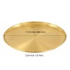 PINGEUI 8 Pack 11.8 Inch Gold Stainless Steel Plate, Round