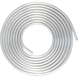 MuRealy 1/2 Aluminum Hard Fuel Line,1/2" OD Aluminium Coiled Tubing Hard Tube, 16FT 1060 Grade Metal Tubing for Brake Line, Metal Gas Line, Refrigeration Equipment