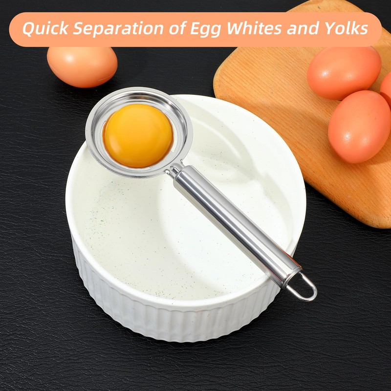 XLIUAX 2 Pcs Egg Yolk Separator, Egg Separator for Raw