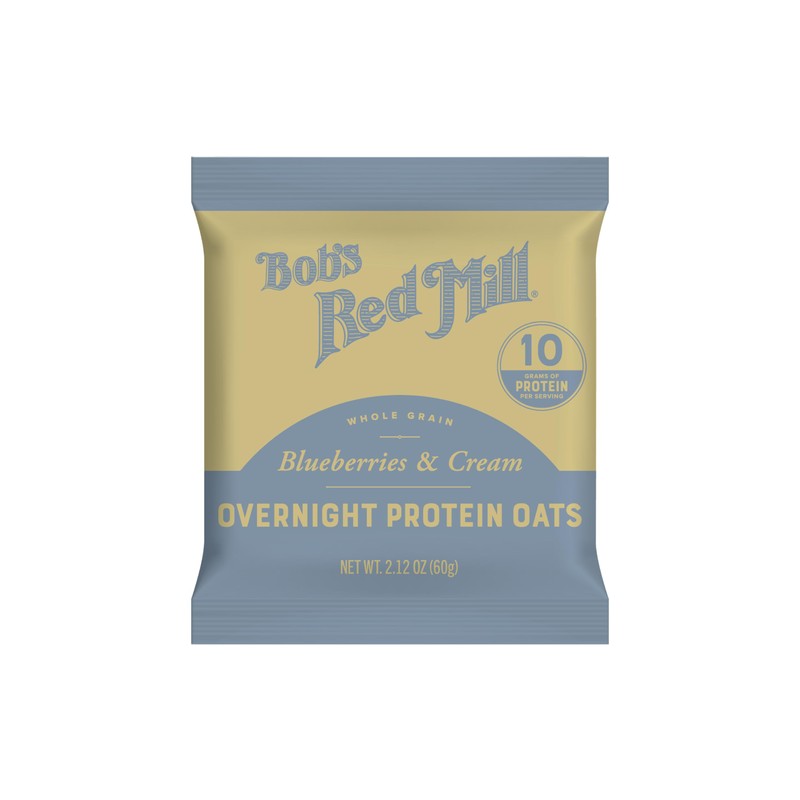 Bob's Red Mill Overnight Protein Oats, Blueberries & Cream, 4