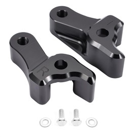 Bravema 1 Inch Lowering Link Blocks Motorcycle Black Rear Lowering Blocks Kit Fit for Harley Touring Road Glide Street Glide Road King Classic Special Custom CVO 2009-2024