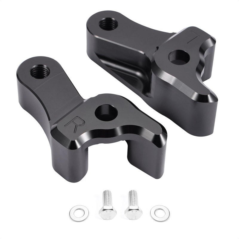 Bravema 1 Inch Lowering Link Blocks Motorcycle Black Rear Lowering