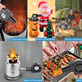 GDSTIME 230 V Radial Fan 97 mm x 33 mm Radial Fan DC 4 V -12 V Adjustable Speed Fan for BBQ Inflatable Fireplace Cooling Ventilation