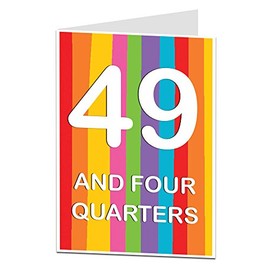 Funny 50th Birthday Card 50 Today For Men & Women Large A5 When Folded Blank Inside To Add Your Own Personal Greetings