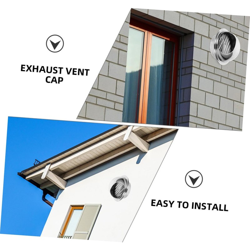 SHINEOFI Exhaust Vent Cover Durable Wall Mount Cap for Kitchen