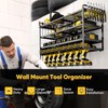 POKIPO Large Power Tool Organizer Wall Mount,4 Layers Heavy Duty