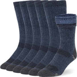 Buttons & Pleats Wool Socks for Men Women Merino Thermal Warm Cozy Winter Fuzzy Boot Sock LXL