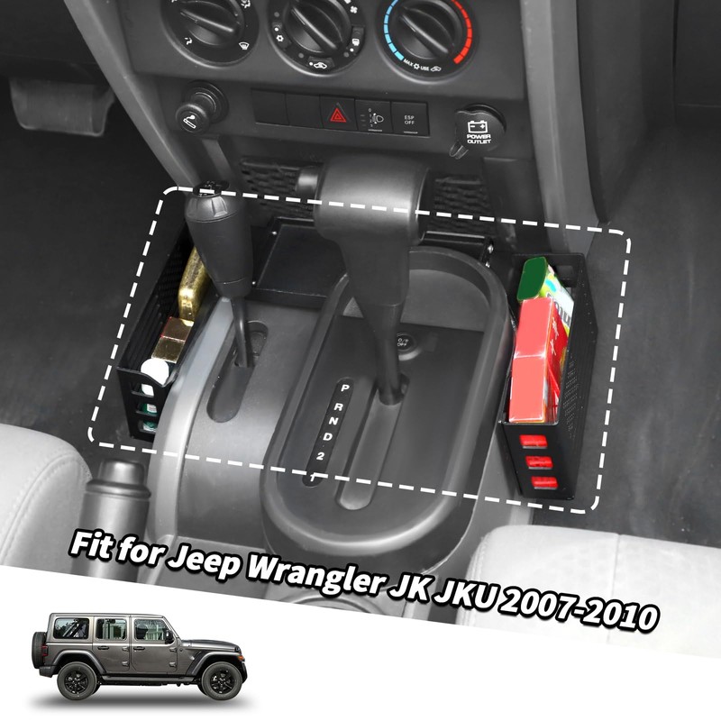 Jimen Metal Gear Tray for JK, Upgrade 3PCS Center Console