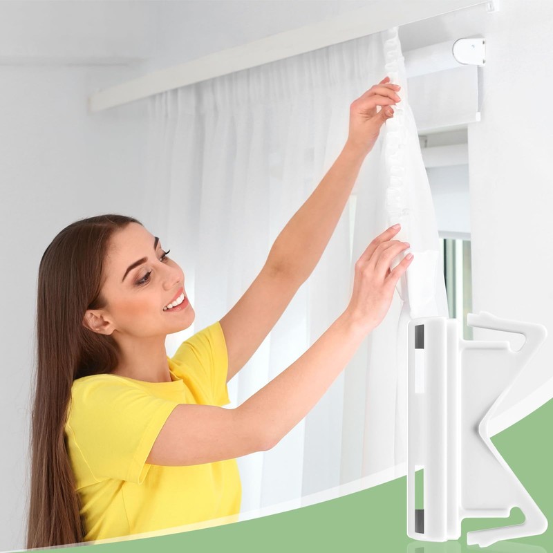 GlikCeil 2 Pair Universal End Cap for 2 1/2'' Curtain