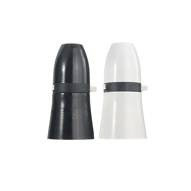 MASUNN B22 Standard White Black Switch Light Lamp Holder Socket