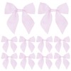 Meseey Pink Burlap Bows, 6 Inch, 12 Pack, Easter Spring