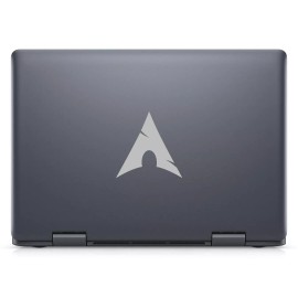 Adheaz Arch Linux Laptop Decal in Multiple Colors and Sizes - Black, 3" x 3"