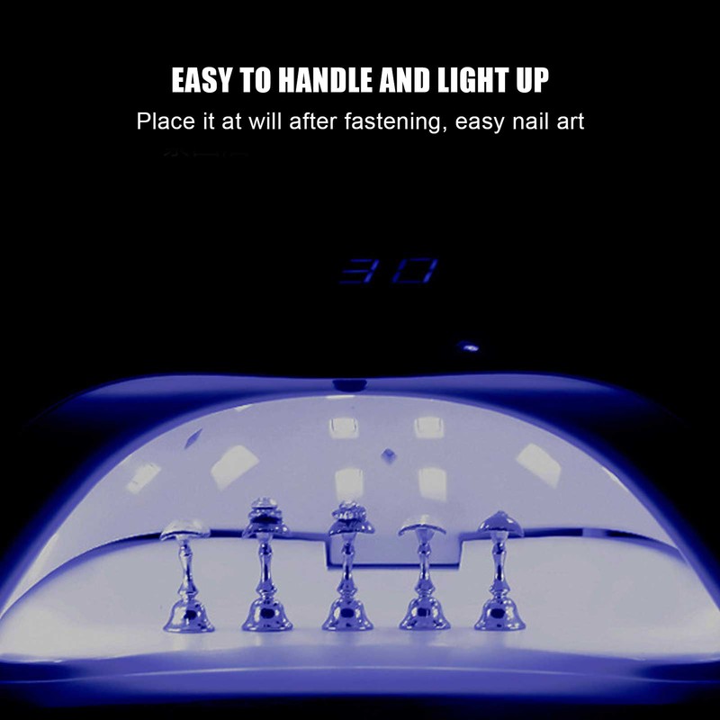 Nail Art Display Stand Set Magnetic Crystal Holder Practice Showing