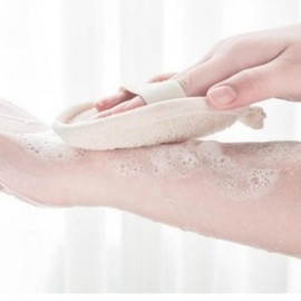 Natural Loofah Exfoliating Bath Pad and Scrubber Pad 5ea