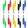 Sumnacon 5pcs Banana to Banana Plug Test Lead Set, 4mm