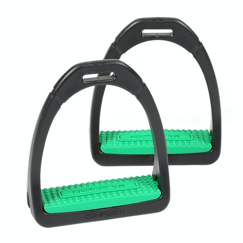 Shires Coloured Compositi Stirrups 686, Burgundy, Adults