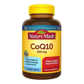 Suplemento natural de coenzima Q10, 400 mg, 90 cápsulas blandas, sabor Imp USA, sin sabor