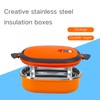 Stainless Steel Bento Box, Leakproof Lunch Box with Handle Insulated