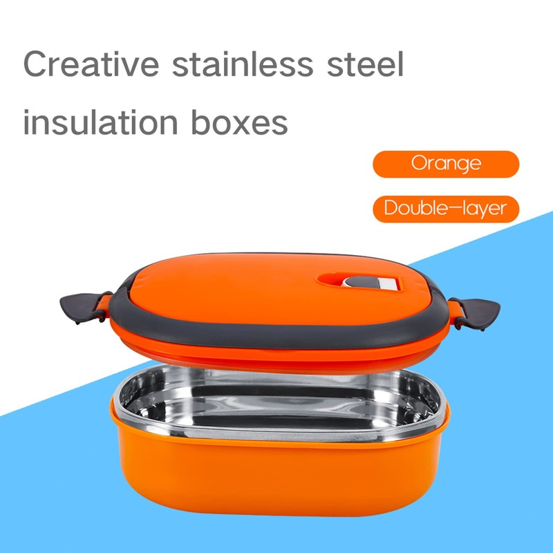 Stainless Steel Bento Box, Leakproof Lunch Box with Handle Insulated