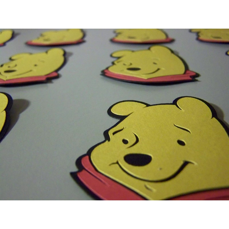 Melaine's Creations Winnie the Pooh party matching confetti | table