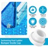 YUEWO 2Pack Rubber Pool Ladder Bumpers Fits 1.9” Swimming Pool