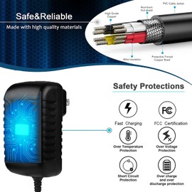 KONKIN BOO 25V AC/DC Adapter Compatible with Shark UZ565H T6 UZ565HT6 21.6V Li-ion Battery XBATR620SL Cordless Pro Clean Sense IQ PowerFins Plus Lightweight Stick Vacuum Cleaner Power Supply Charger