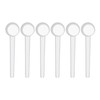 Reusable Plastic Measuring Spoons, 6 PCS, 5g, Transparent, Durable Kitchen