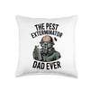 Funny Exterminator Dad Pest Control Father's Day Pest Dad Throw