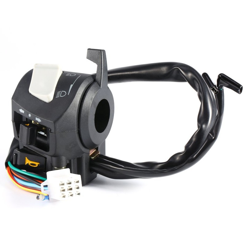 2pcs Motorcycle Switch Handlebar Switch Left + Right Universal Headlight