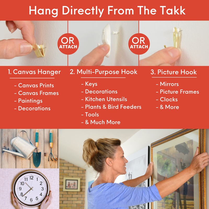 Takker® Easy One-Step Picture Frame Hanging Tool Kit - No