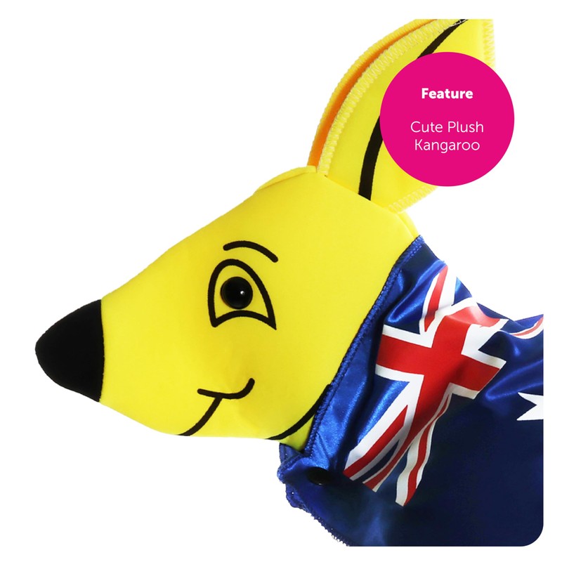 I LOVE FANCY DRESS Australian Kangaroo Hat with Cape -