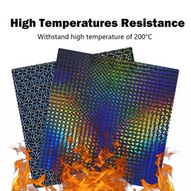 RugooSpink 265x280MM Build Plate for Creality Hi Combo Build Plate Build Sheet for Creality Hi Heated Bed H1H Platform Removable Spring Steel Sheet for Creality 3D Printer