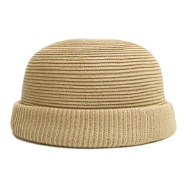 Basic Ench Washable Braid Roll Cap, Washable, Hat, No Brim, Fisherman Cap, Antibacterial, Deodorizing, Men's, Women's, Natural