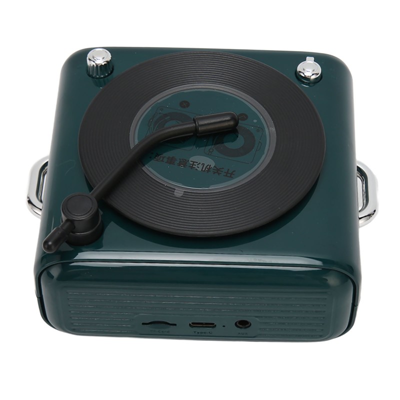 Bluetooth 5.0 Speaker Vinly Record Player Style Old Fashioned Classic