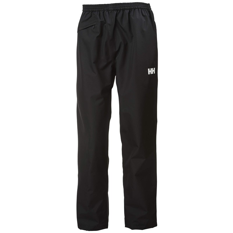 Helly-Hansen Men's Standard Dubliner Waterproof Windproof Rain Pant, Black, Medium