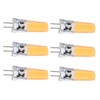 6PCS GY6.35 Bulb 5W COB Light Bulb 500lm Silicone Ceiling