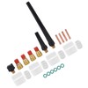 21Pcs TIG Welding Torch Kit Collets Glass Cups Back Caps