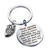 WSNANG Anatomical Heart Keychain Braver Stronger Smarter Than You Think