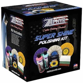 BFTP Zephyr Super Shine Polishing Kit Includes Airway Shine Wheels, Rouge Bars, Pro40