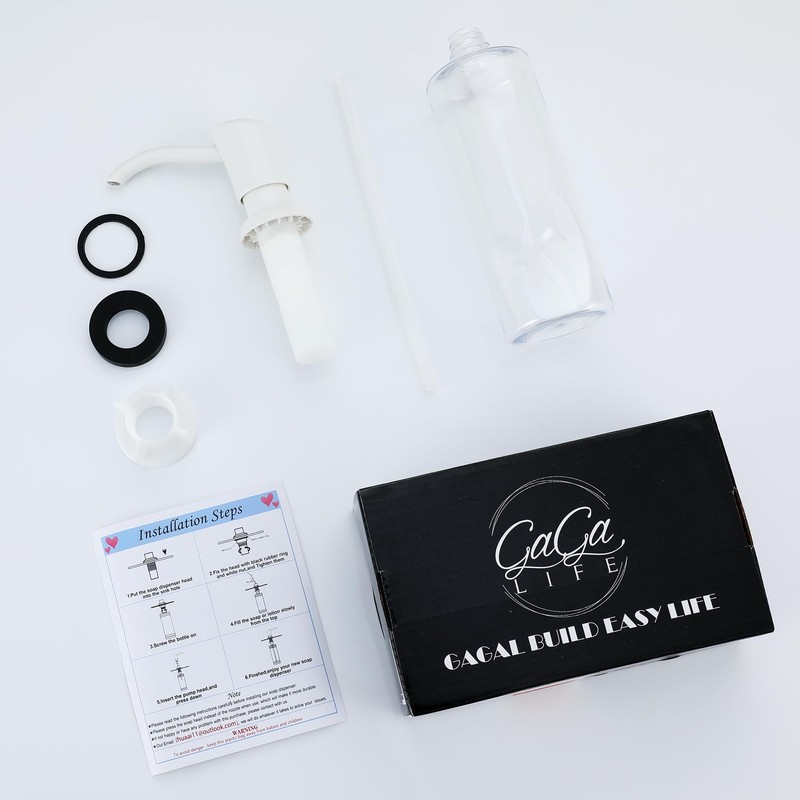 GAGALIFE Soap Dispenser for Kitchen Sink, Kitchen Sink Soap Dispenser