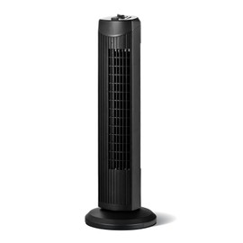 ARLIME Tower Fan, 28 Inch Oscillating Fan with 3 Adjustable Speed, 3 Wind Mode, Quiet Household Tower Fan for Bedroom, Living Room, Office (Black)