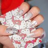 Dot Nails [Handmade Nail Tips] Magnetic Gel - Long Oval