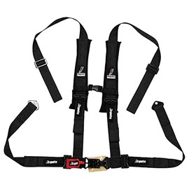 Dragonfire Racing 4-Point H-Style Safety Harness w/Sternum Clip 2" Passenger Side Black for Polaris RANGER RZR XP 1000 TRAILS AND ROCKS Edit. 2018