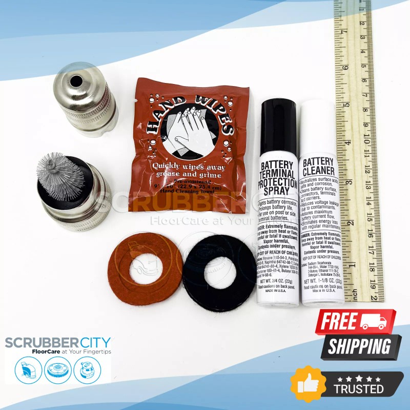 Deka 00317 Battery Terminal Protector Kit with Terminal Brush Pocket