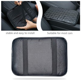 Riloer Car Centre Console Pad PU Leather Car Armrest Seat Box Cover Protector Universal Fit Full Protection for Your Vehicle